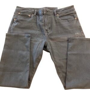 American Eagle men’s charcoal gray jeans easy flex cotton 36X 28 new